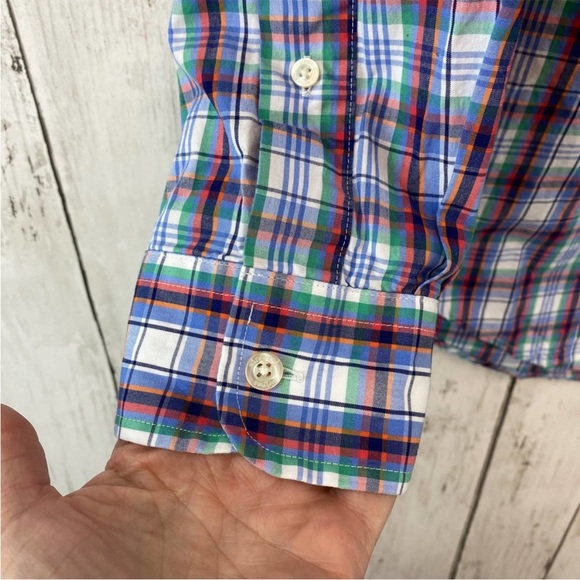 Vineyard Vines Multi Flounder Plaid Slim-Fit Tucker Shirt Cotton Size Medium - Picture 3 of 8
